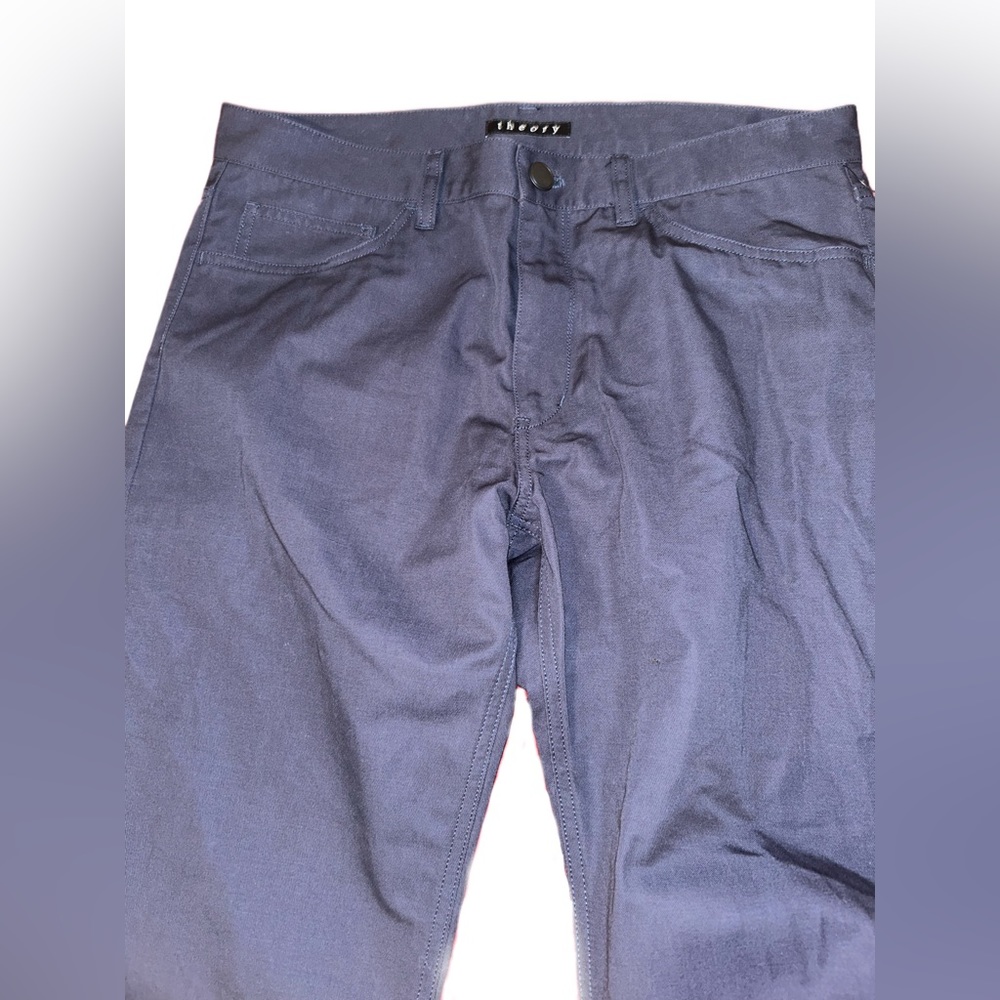 Theory Chino Material Type Pants Size 32 Navy color - Picture 4 of 5